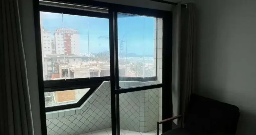 Apartamento um dormitório vista mar vila tupi praia grande sp