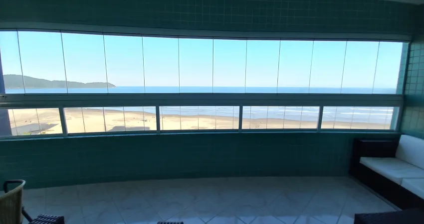 Apartamento três dormitórios três vagas demarcadas vista mar guilhermina praia grande sp