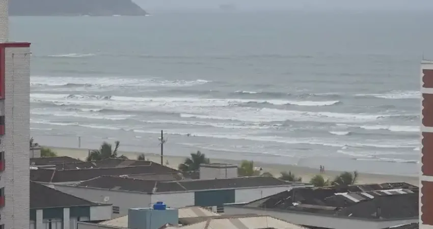 Apartamento com vista mar três dormitórios três suítes vila tupi praía grande sp