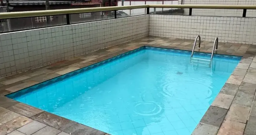 Apartamento um dormitorio predio com piscina vila tupi praia grande sp