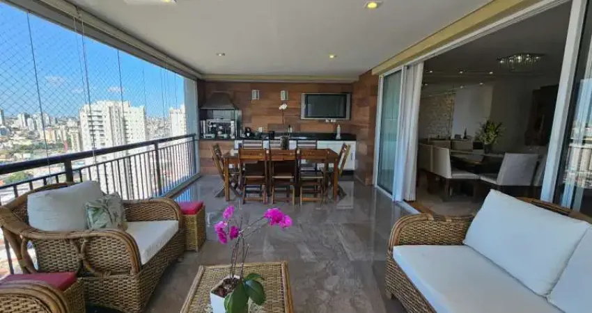 Apto a venda no tatuapé, mobiliado, amplo terraço gourmet e lazer completo !!