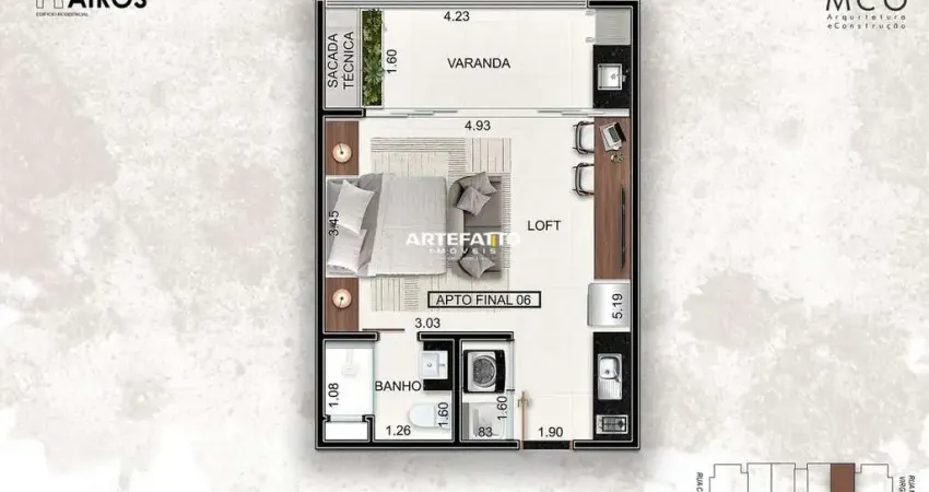 Flat com 1 quarto à venda na Rua Coronel Ernesto de Oliveira, 271, Centro, Ubatuba