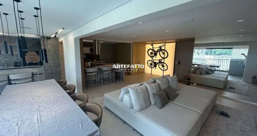 Mobiliado,3 suítes com vista para 1º clube praia de sp & represa, 2 vagas livres