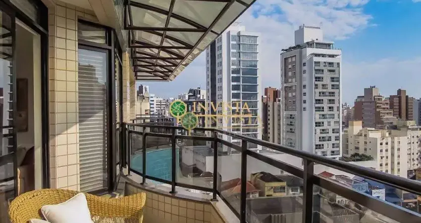 Cobertura duplex com 3 quartos à venda em florianópolis, terraço com piscina, mobiliado e 2 vagas.