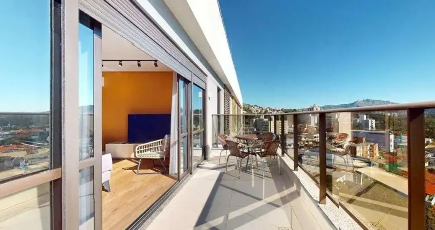 Apartamento mobiliado à venda em florianópolis, terraço e 2 vagas - próximo à ufsc, bairro trindade.