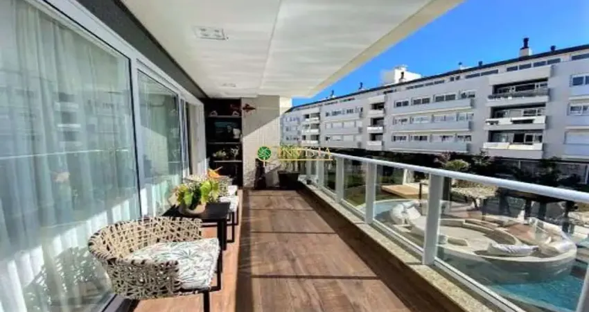 À venda | 186 m², mobiliado, ampla sacada e 3 suítes - jurerê internacional, em florianópolis.
