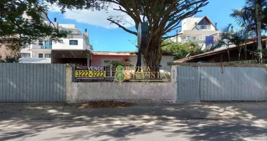 Terreno de 369,50m², todo murado, com 2 casas no morro das pedras - á venda em florianópolis