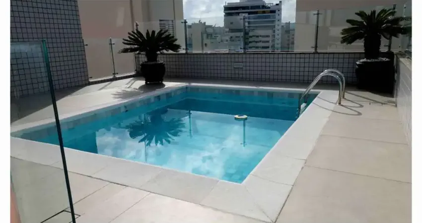 Andar alto, terraço com piscina privativa, vista parcial mar, espaço gourmet, 2 suítes e 2 vagas à venda em florianópolis.