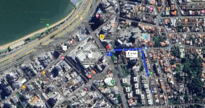 À venda | terreno residencial/comercial a 350 m do shopping beiramar - centro, em florianópolis.