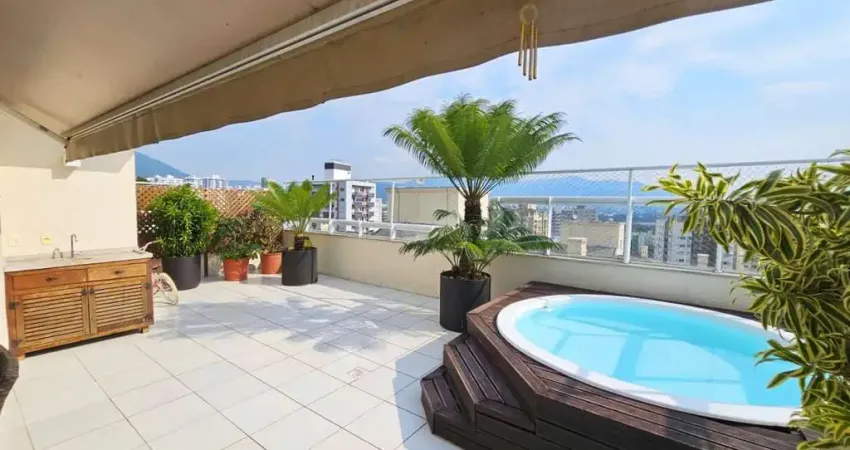 À venda | 227 m², terraço privativo com piscina e churrasqueira, 3 suítes e 4 vagas - próximo à ufsc, itacorubi, em florianópolis.