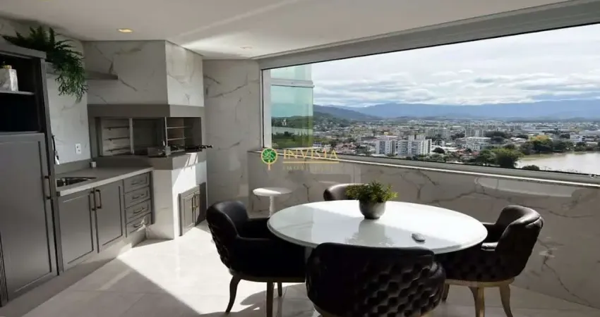 Alto padrão, andar alto, decorado, ao lado da marina pier 33 em biguaçu - à venda!