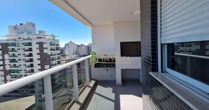 Andar alto com sacada com churrasqueira, 2 quartos e 1 vaga à venda no kobrasol.