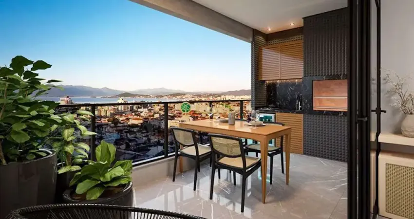 À venda | 117 m², sacada com churrasqueira, 3 quartos e 2 vagas - capoeiras, em florianópolis.