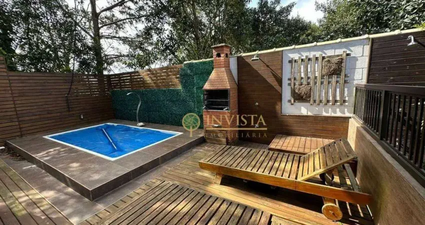 Condomínio fechado, 3 quartos sendo 2 suítes, 1 loft mobiliado na área externa e 4 vagas no campeche - à venda