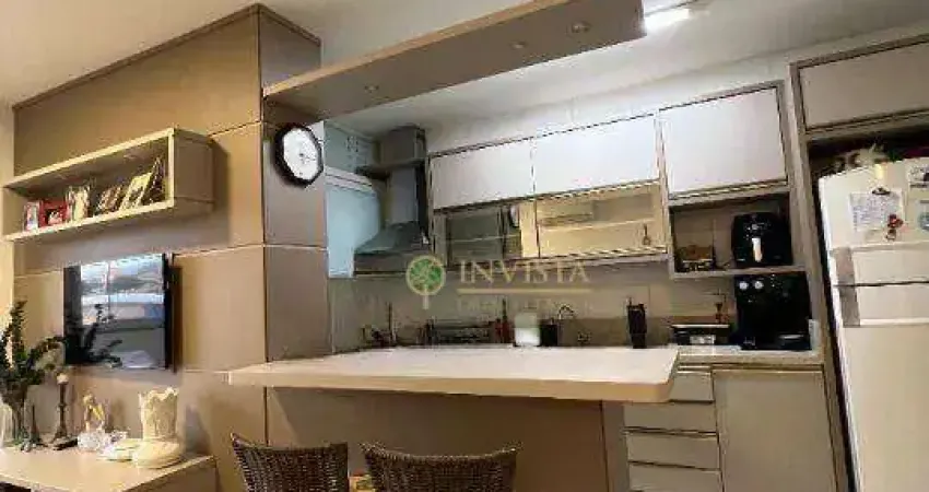 À venda | 67 m², sacada com churrasqueira, 2 quartos e 1 vaga - areias, em são josé.