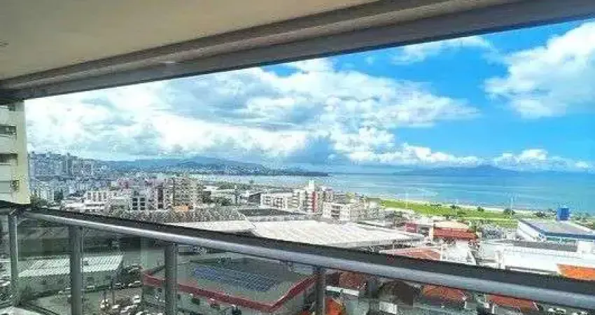 Andar alto, sacada com churrasqueira e vista mar, 3 quartos e 2 vagas à venda no kobrasol.