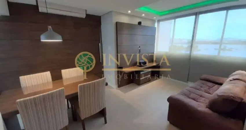 Locação | apartamento mobiliado, vista mar, 2 quartos e 2 vagas de garagem - no bairro bom abrigo