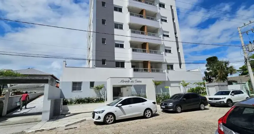 À venda | 72 m², sacada com churrasqueira, vista mar, 2 quartos e 1 vaga de garagem - capoeiras, florianópolis.
