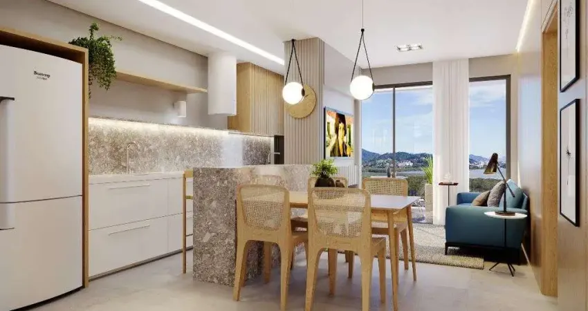 Lançamento! Apartamento com 2 quartos, sacada com churrasqueira e 1 vaga de garagem.