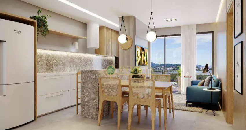 Lançamento! apartamento com 2 quartos, sacada com churrasqueira e 1 vaga de garagem.