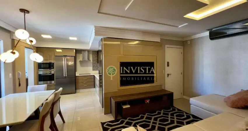 À venda |  Andar alto, 88 m², sacada com churrasqueira, 2 quartos, 1 vaga de garagem - Kobrasol, em São José.