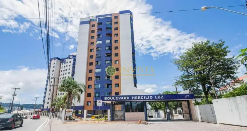 Apartamento com 4 quartos à venda em florianópolis, 116 m², sacada com churrasqueira e vista mar, 1 vaga - bairro estreito, em florianópolis.