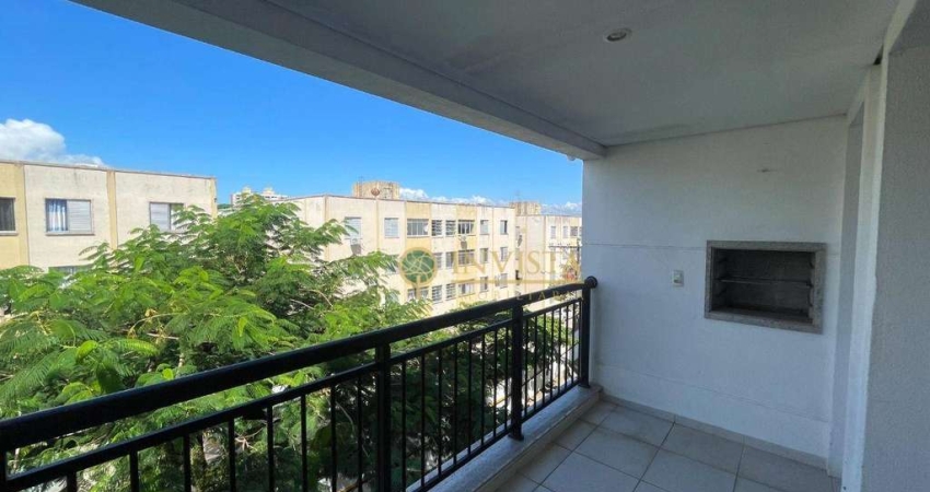 À venda no bairro Abraão! Alto padrão, 2 suítes, sacada com churrasqueira, 84m² e 1 vaga de garagem livre.