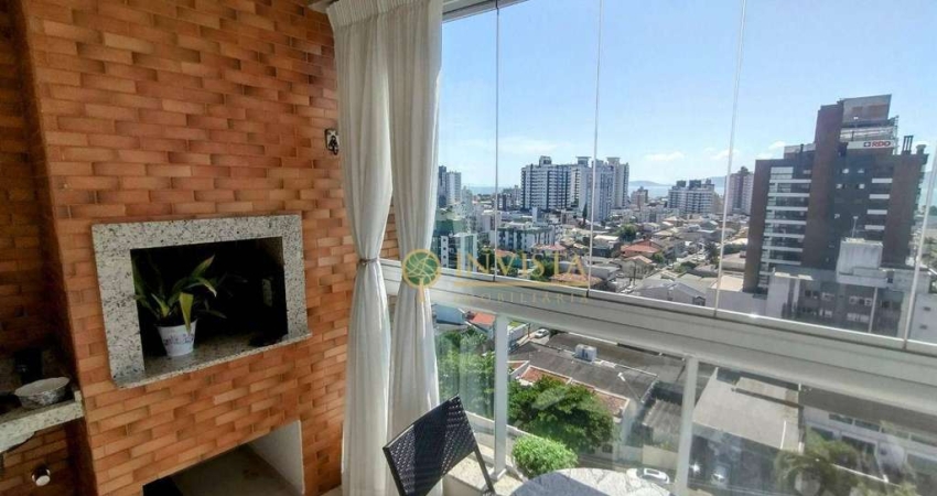 À venda no bairro Estreito! Vista Mar, 3 quartos, sacada com churrasqueira e 1 vaga de garagem.
