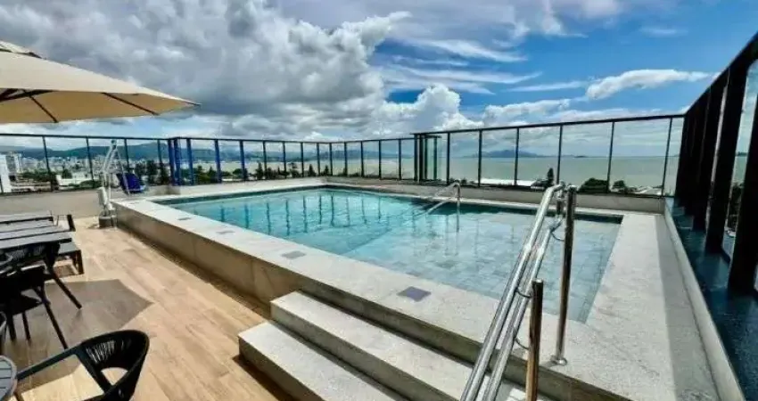 À venda | studio com 35m², 1 vaga de garagem e quadra de beach tênis no rooftop - estreito, em florianópolis.