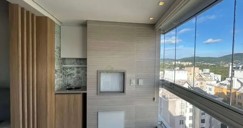 À venda | Mobiliado, 89 m², sacada com churrasqueira, 3 quartos e 1 vaga de garagem - Itacorubi, em Florianópolis.