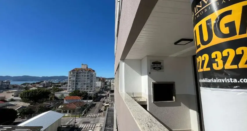 Locação | Mobiliado, 138 m², 3 quartos, Sacada com Churrasqueira e Vista Mar, 1 vaga de garagem - Bairro Balneário do Estreito, em Florianópolis.