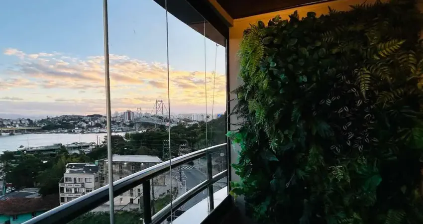 À venda | 142 m², vista mar, mobiliado, 3 quartos e 2 vagas – próximo ao top market e ao parque da luz, no centro de florianópolis.