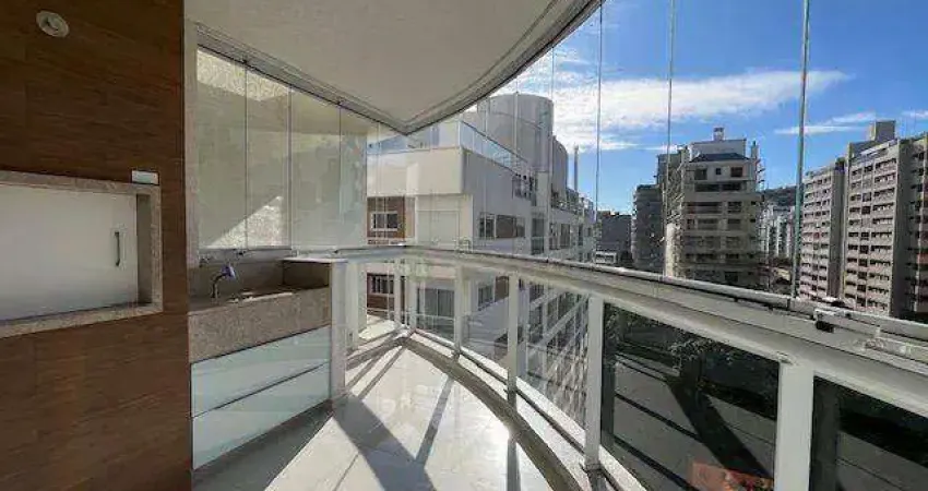 À venda | 129 m², sacada com churrasqueira, semi mobiliado, 3 quartos e 3 vagas de garagem - centro de florianópolis, próximo ao beiramar shopping.