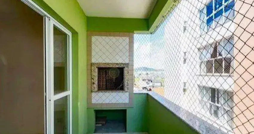 À venda | 80 m², sacada com churrasqueira, vista mar, 2 quartos e 1 vaga - balneário estreito, florianópolis.