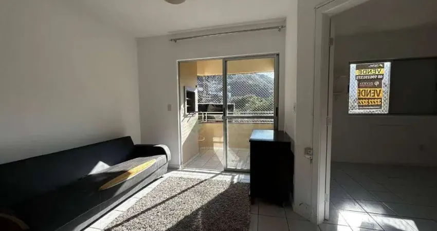 À venda | 48 m², semi mobiliado, sacada com churrasqueira e 1 vaga - saco grande, em florianópolis.
