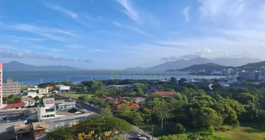 Locação | 90 m², sacada com churrasqueira, vista mar, 2 quartos e 1 vaga - kobrasol, em florianópolis.