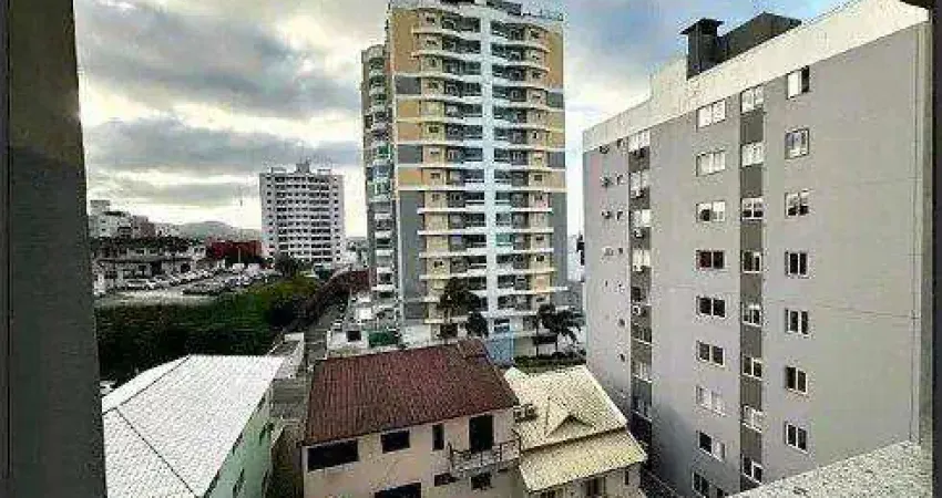 À venda | 66 m², novo, sacada com churrasqueira, 2 quartos e 1 vaga - barreiros, em florianópolis.