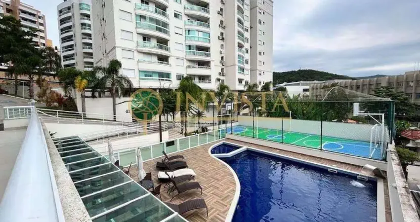 À venda | 79 m², sacada com churrasqueira, 2 quartos e 1 vaga - itacorubi, em florianópolis.