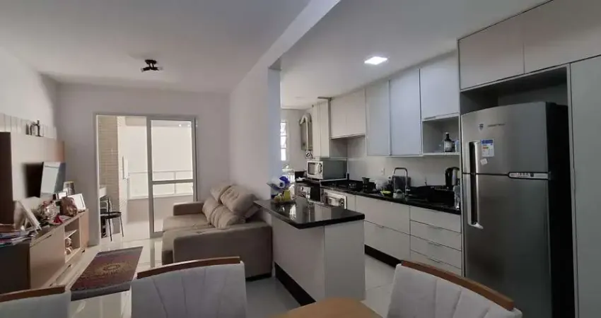 À venda | 75 m², sacada com churrasqueira, 2 quartos e 1 vaga - barreiros, em são josé.