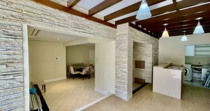 Apartamento garden com 3 quartos à venda no centro de florianópolis, churrasqueira, semi mobiliado e 1 vaga - florianópolis/sc.