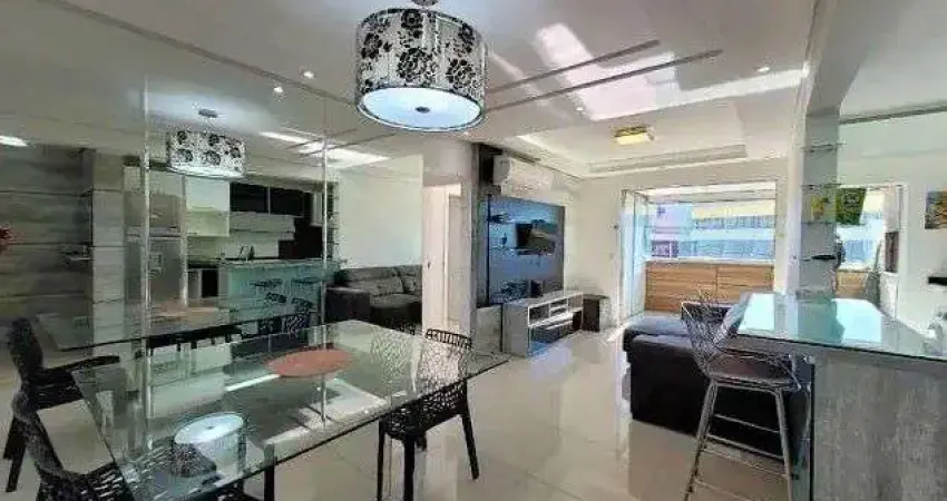 Apartamento com 2 quartos à venda em são josé, sacada com churrasqueira, mobiliado e 1 vaga - bairro nossa sra do rosário.