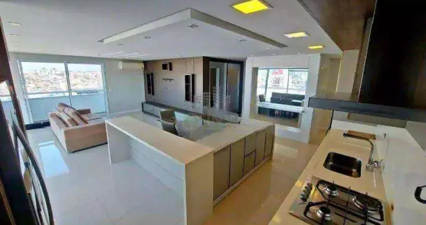 Cobertura com 3 suítes à venda no bairro estreito, terraço, churrasqueira e 3 vagas.