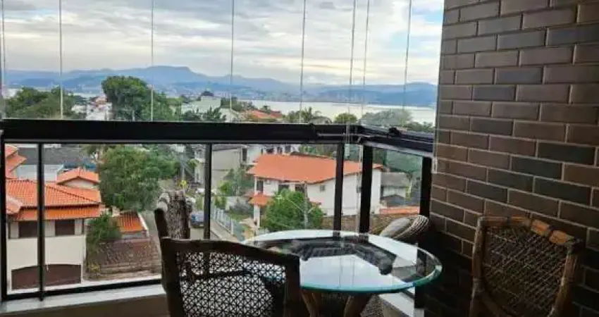 Apartamento de 3 quartos à venda em florianópolis/sc! semi mobiliado, sacada com churrasqueira e 2 vagas - bairro coqueiros/itaguaçu.