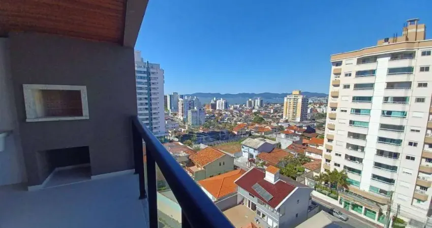 Apartamento à venda em são josé/sc! vista mar, sacada com churrasqueira e 1 vaga - bairro barreiros.