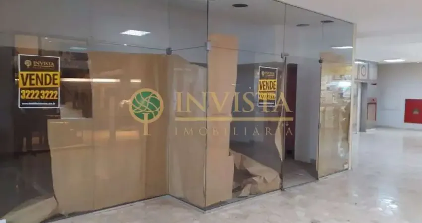 Loja comercial com mezanino e 49m² privativos à venda no centro de florianópolis.