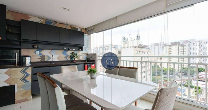 Apartamento com 3 dormitórios à venda, 102 m² - Tatuapé - São Paulo/SP