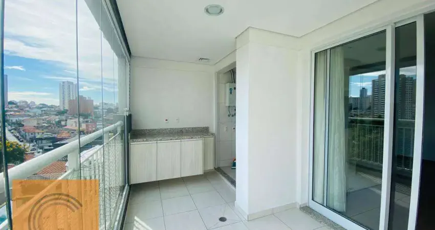 Apartamento varanda gourmet 2 dormt 1 suíte 60 m² - venda por R$ 795.000 ou aluguel por R$ 4.018/mês - Anália Franco - São Paulo/SP