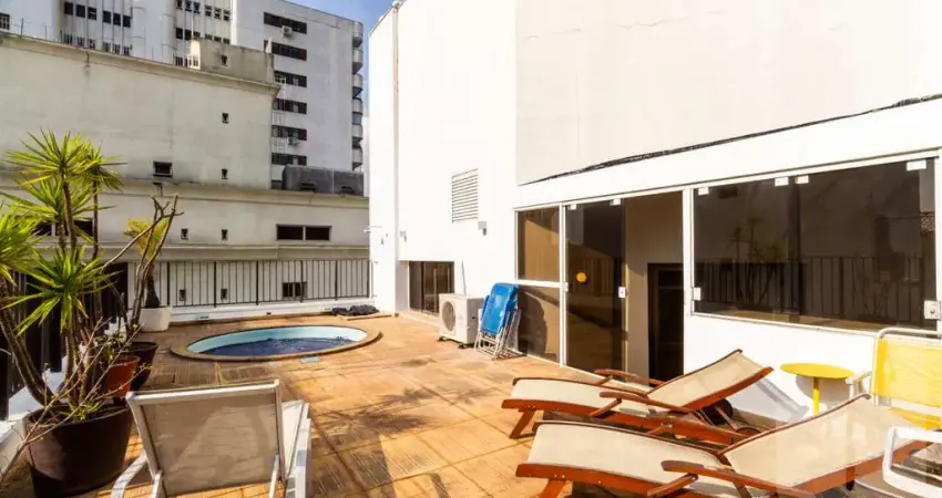 Cobertura espetacular em higienópolis com vista para o vale do pacaembu