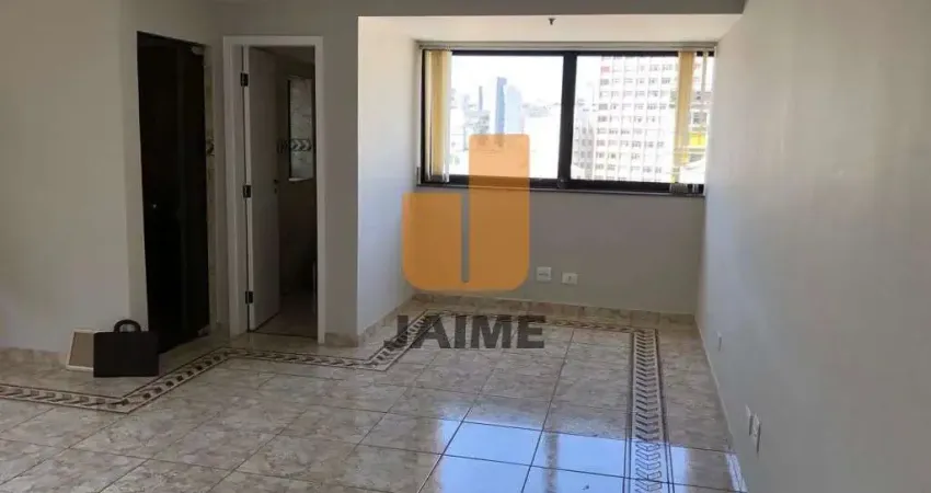 Conjunto Comercial ensolarado, com 38 metros, no coração de Higienópolis, silencioso, confortável.