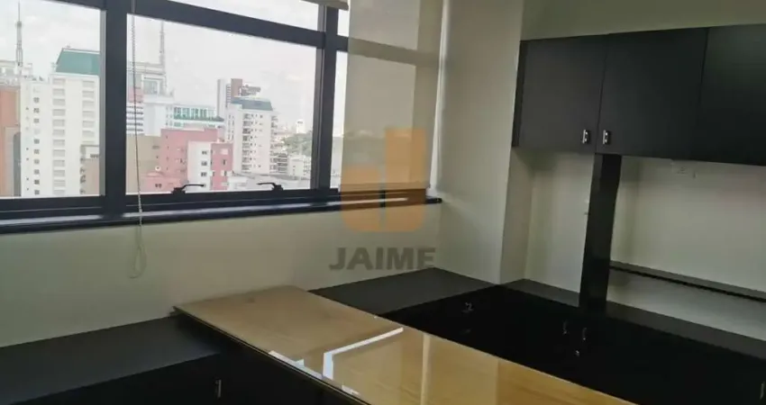 Excelente conjunto comercial em área nobre de higienópolis com 60 m2 e 1 vaga